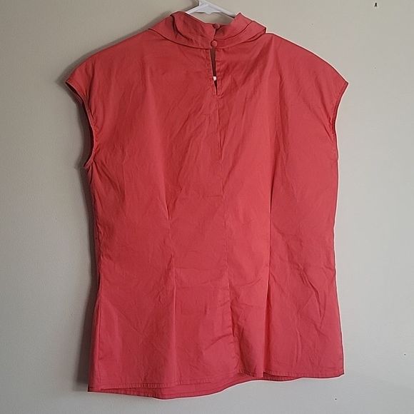 Alfani Cap Sleeve Dressy orange Blouse Sz 6 - Picture 8 of 8